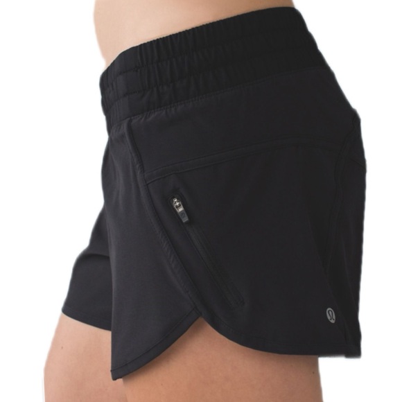 lululemon athletica Pants - Lululemon Tracker Low Rise Lined Shorts Black Size 4
